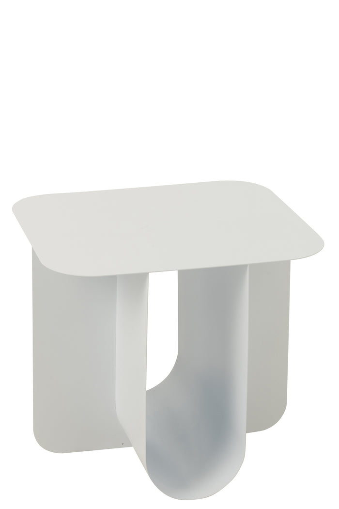 J-Line bijzettafel Vierkant - metaal - wit