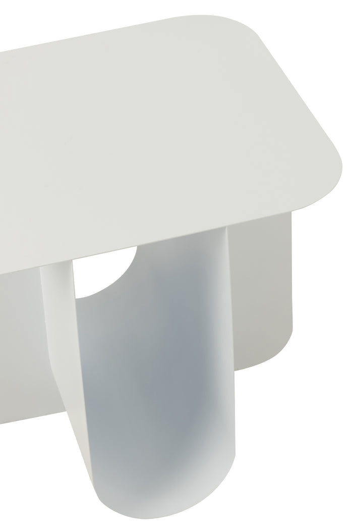 J-Line bijzettafel Vierkant - metaal - wit