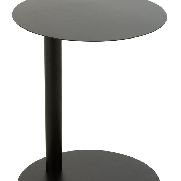 J-Line bijzettafel Rond - metaal - zwart