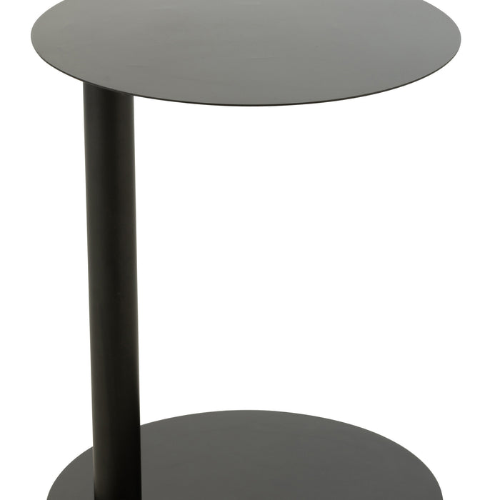 J-Line bijzettafel Rond - metaal - zwart