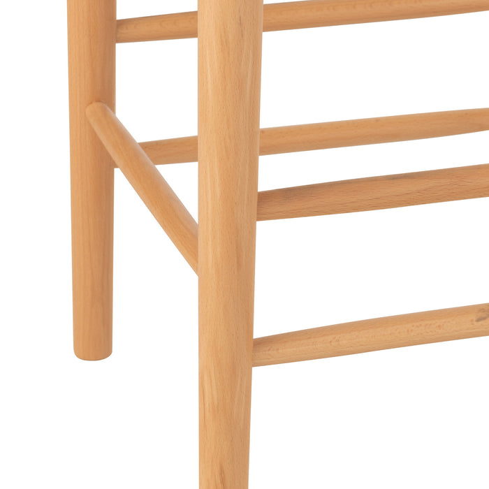 J-Line barkruk Orientaal - essenhout|touw - naturel