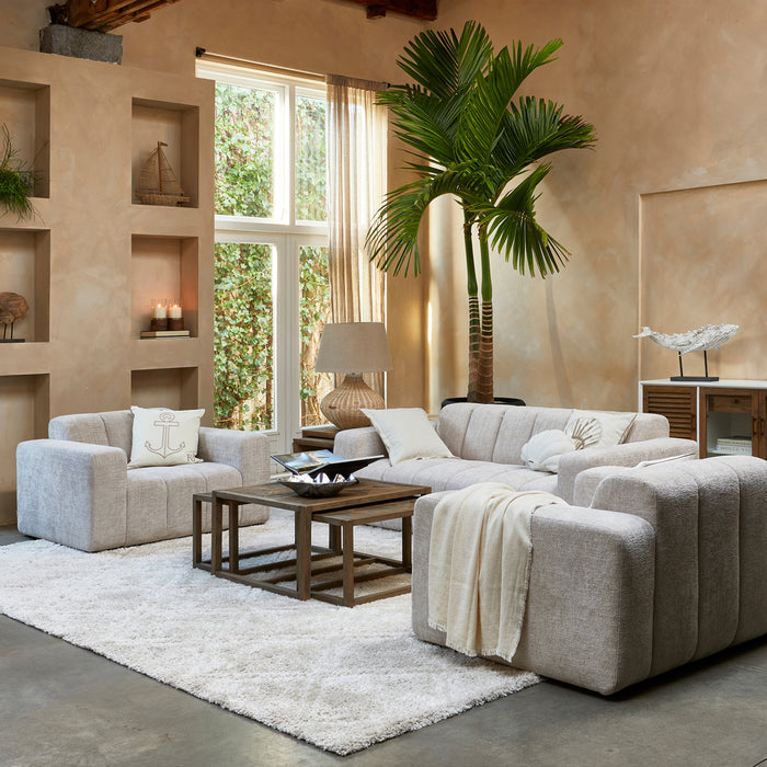 Riviera Maison Plaid Beige - Sofia Decoratie deken 180x130 - Katoen