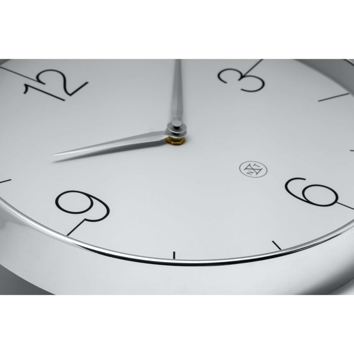 NeXtime - Wandklok 30,5cm-Stil-Chroom|Groen-Plastic-nXt 'Finesse'