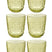 J-Line glas - kunststof - groen - doos van 6