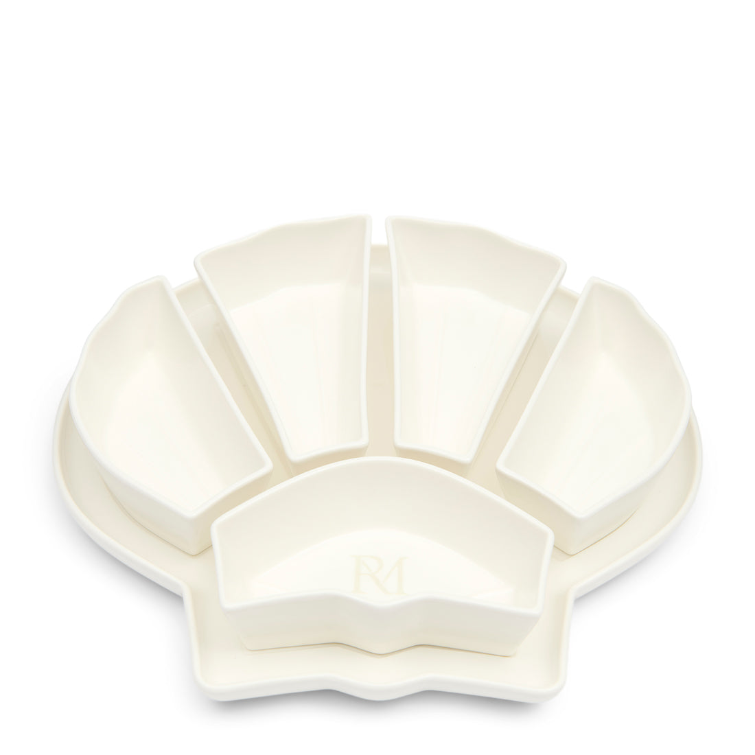 Riviera Maison Serveerschaal Wit - Ocean Seashell Tapas schaaltjes