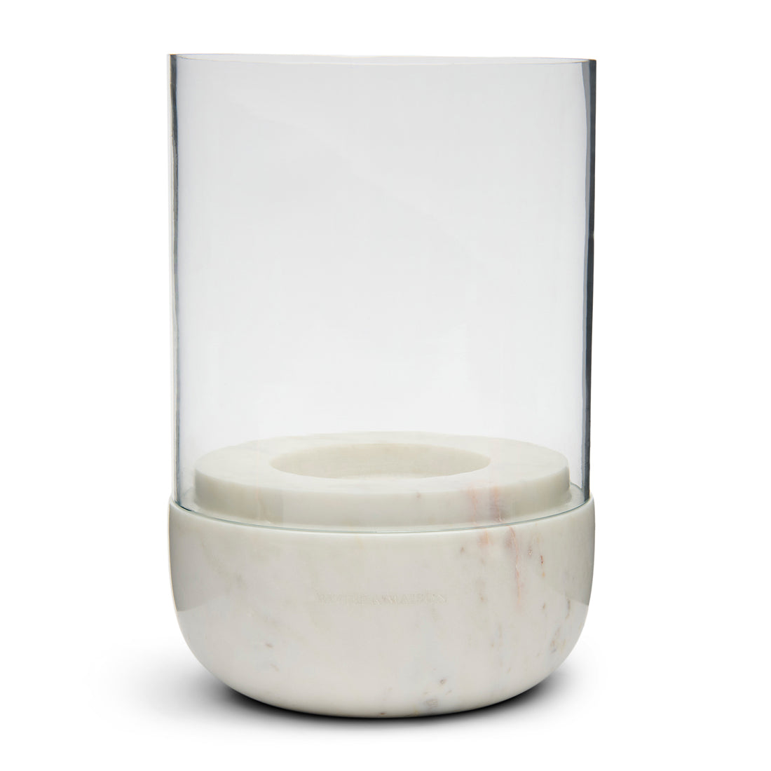 Riviera Maison Windlicht Wit - Céline Kaarsenhouder groot - Marmer