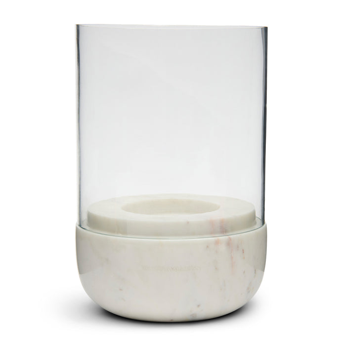 Riviera Maison Windlicht Wit - Céline Kaarsenhouder groot - Marmer