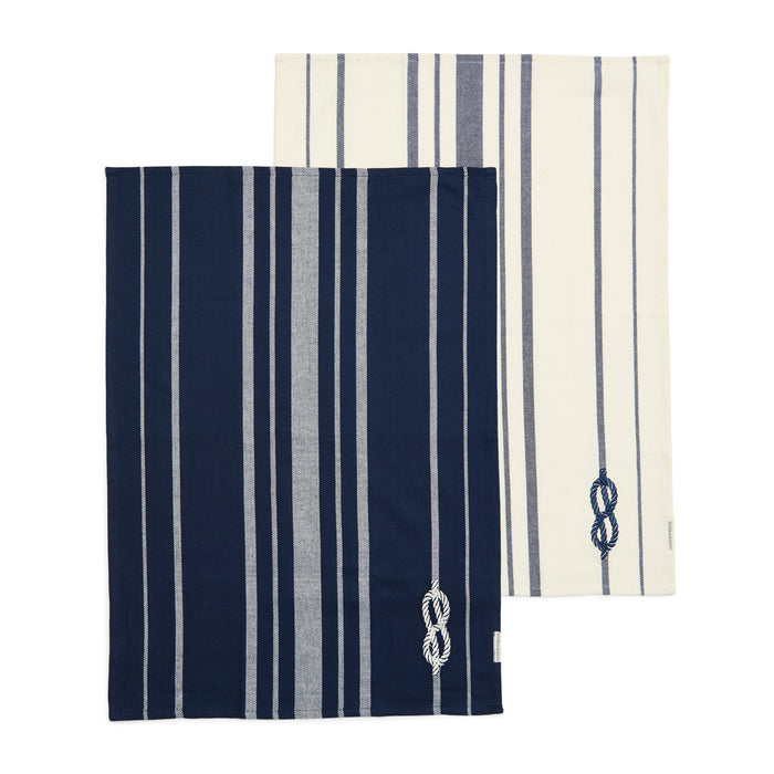 Riviera Maison Theedoeken Blauw, Wit - Sailor's Haven Keukenhanddoek