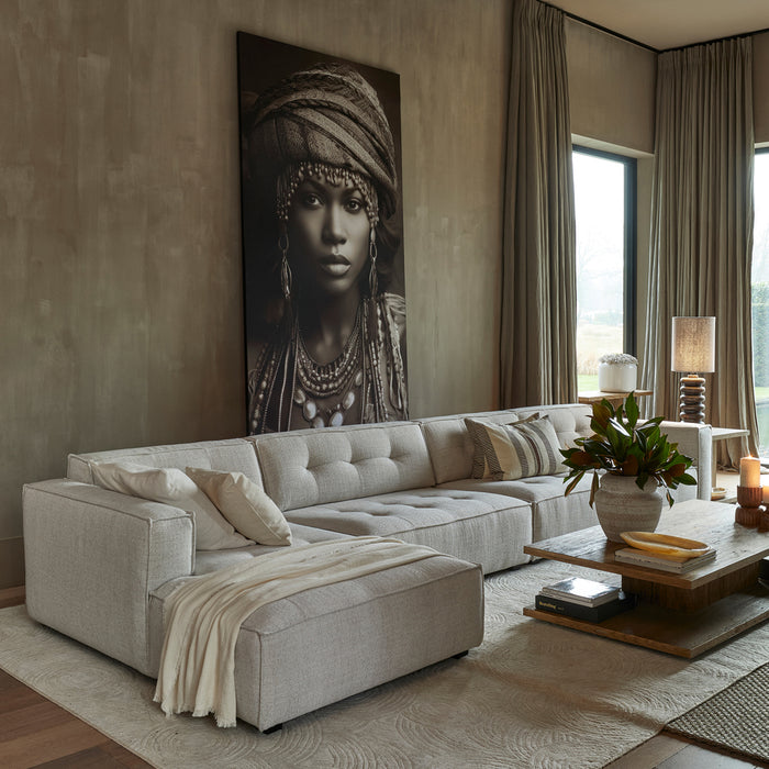 Riviera Maison Vaas Wit - Porlezza Bloemenvaas   - Keramiek, Steengoed