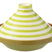 J-Line tajine Granada Stripes - keramiek - wit|groen
