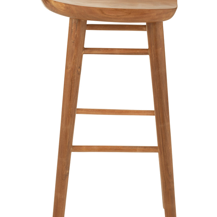 J-Line barkruk Ana - hout - bruin