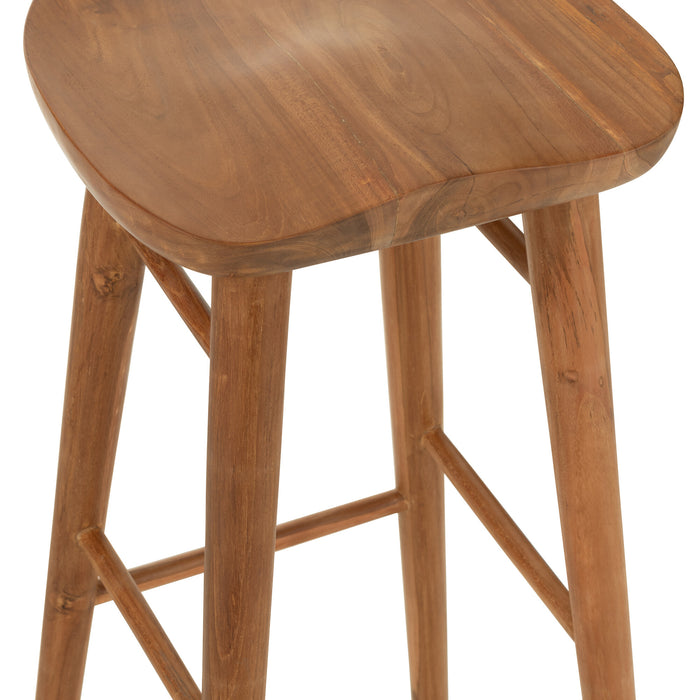 J-Line barkruk Ana - hout - bruin