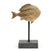 Riviera Maison Beeldje vis Bruin - Sculpture small - Hars, Metaal