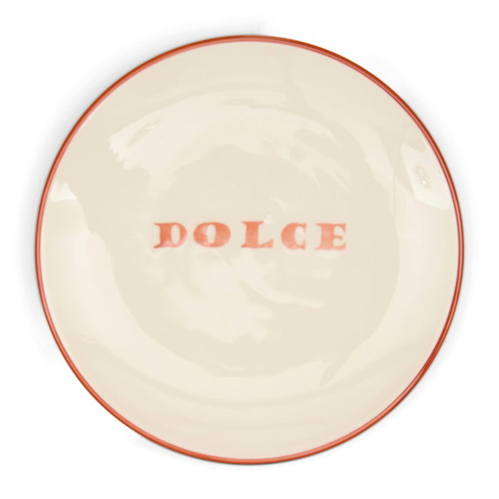 Riviera Maison Gebaksbord Rood - Bella Dolce Klein bordje