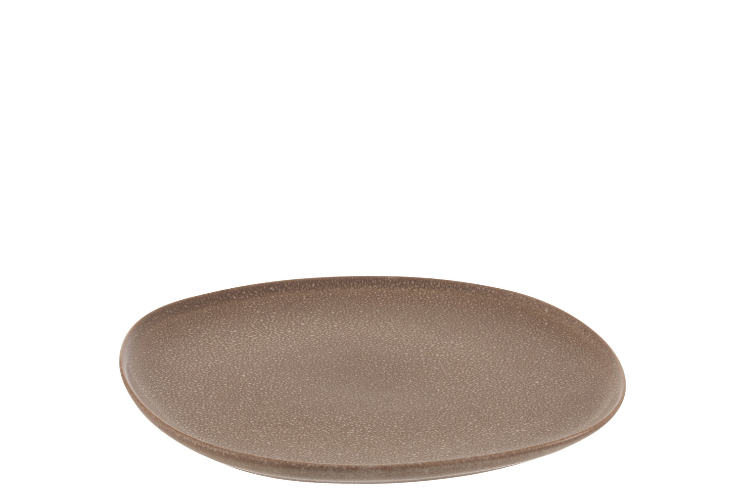 J-Line bord Louise - keramiek - cognac - medium - 6 stuks