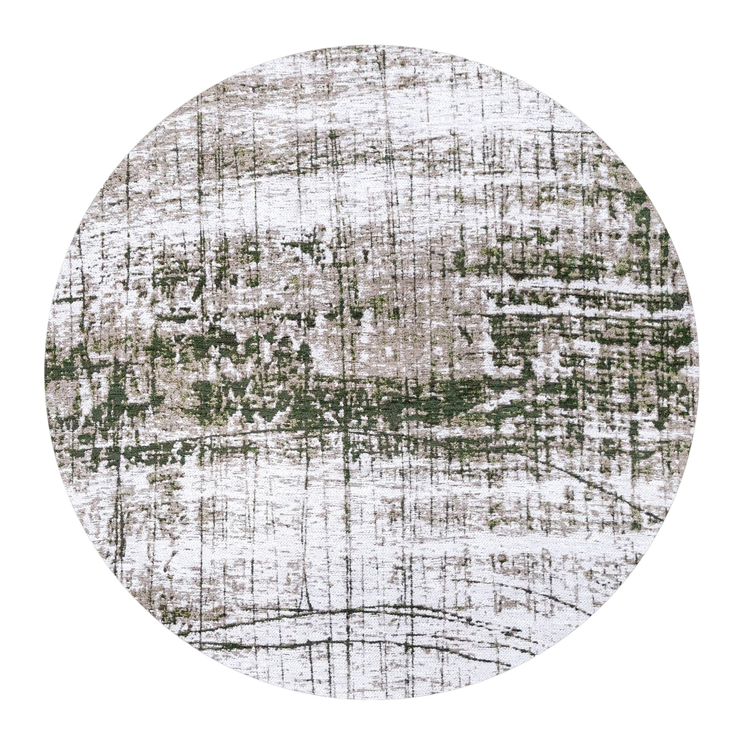Louis de Poortere Griff Vloerkleed Ø 140 cm - Central Green