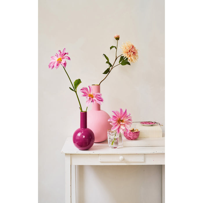 Pip Studio - Bloemenvaas - Roze vaas - Metaal - 24.5x42cm