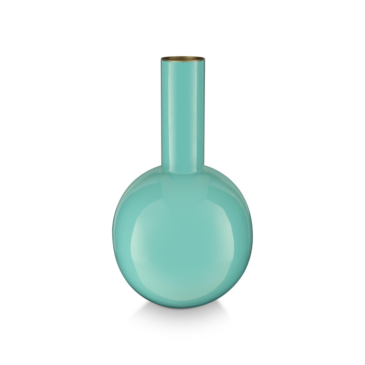 Pip Studio - Bloemenvaas - Blauwe vaas - Metaal - 15x26cm