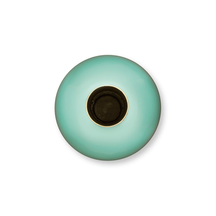 Pip Studio - Bloemenvaas - Blauwe vaas - Metaal - 15x26cm