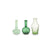 Pip Studio - Bloemenvaas - Groene - Glazen vaas - Set van 3 vazen