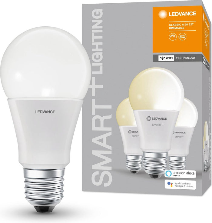 Osram Smart+ Standaard E27 9W(=60W) Dimbaar Mat 3 Pack