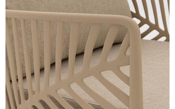 Goossens Loungeset Fazal, Bank met 2 fauteuils en tafel