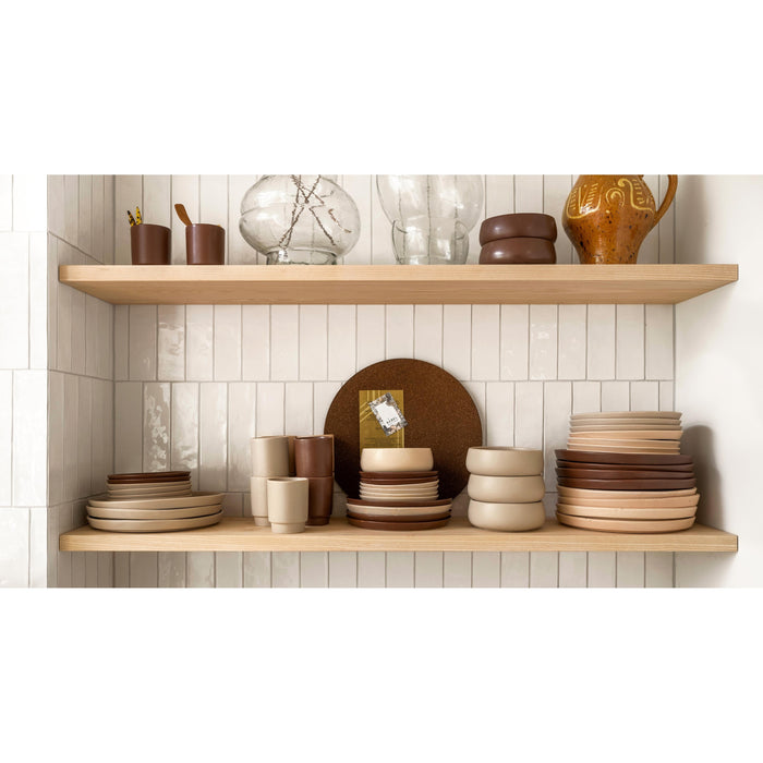 vtwonen - Dinerbord - Serveerschaal - Bruin - Keramiek - 27cm