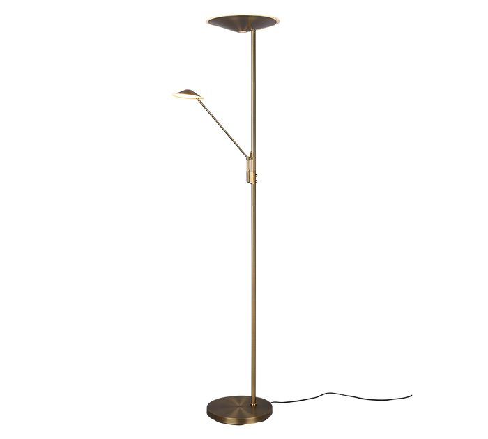 Trio Leuchten Brantford - Vloerlamp - Oud Brons