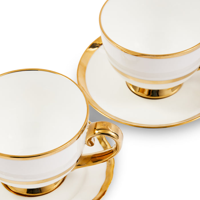 POLSPOTTEN Golden Finds Theekopjes - Set van 2