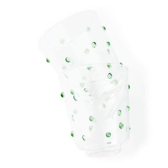 POLSPOTTEN Nob Waterglazen 2 st. - Olijfgroen