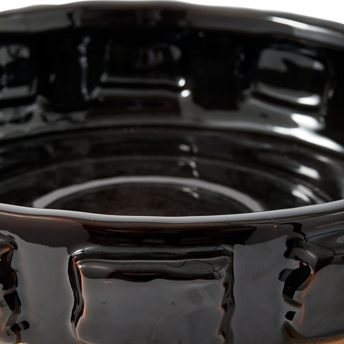 POLSPOTTEN Structure Schaal - Donkerbruin