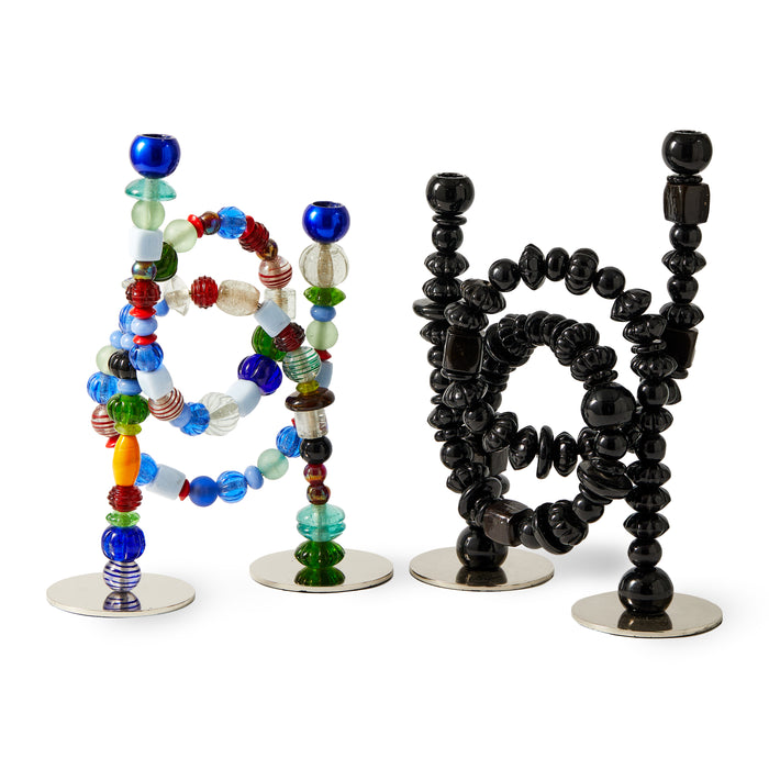 POLSPOTTEN Beads Kandelaar - Multicolor