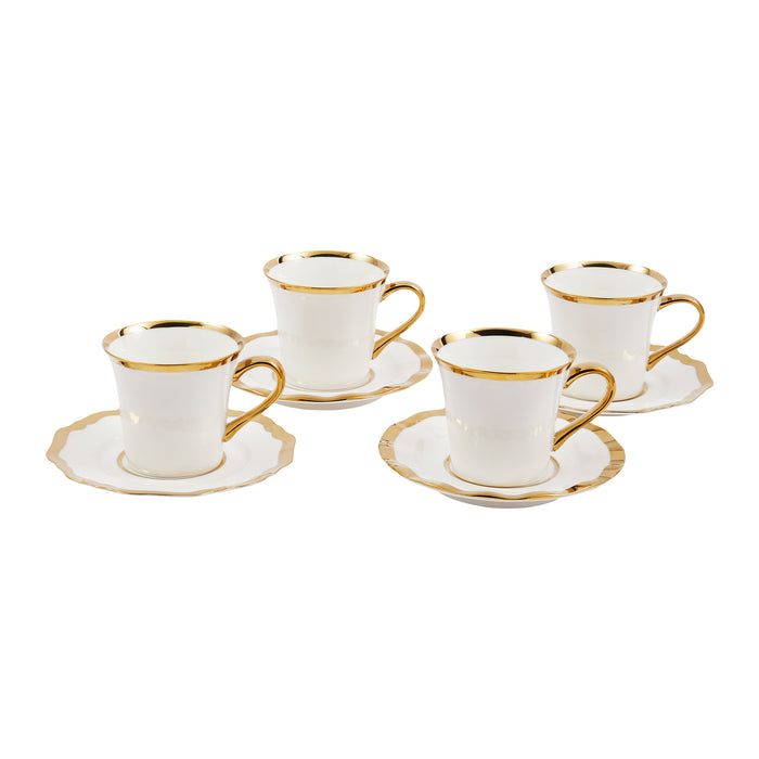 POLSPOTTEN Golden Finds Koffiekopjes - Set van 4