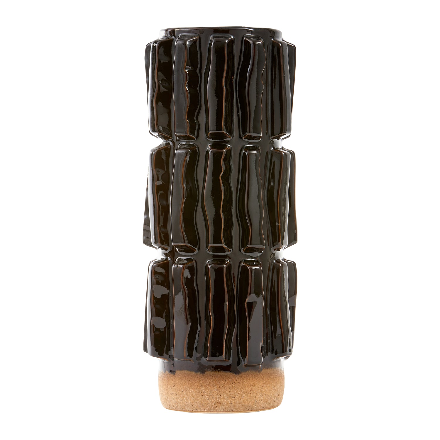 POLSPOTTEN Structure Vaas - L - Donkerbruin