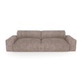 Bank 4 zits corduroy XXL taupe 220cm