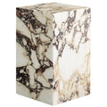 Audo Copenhagen Plinth Tall bijzettafel 30x30 Calacatta Viola marmer
