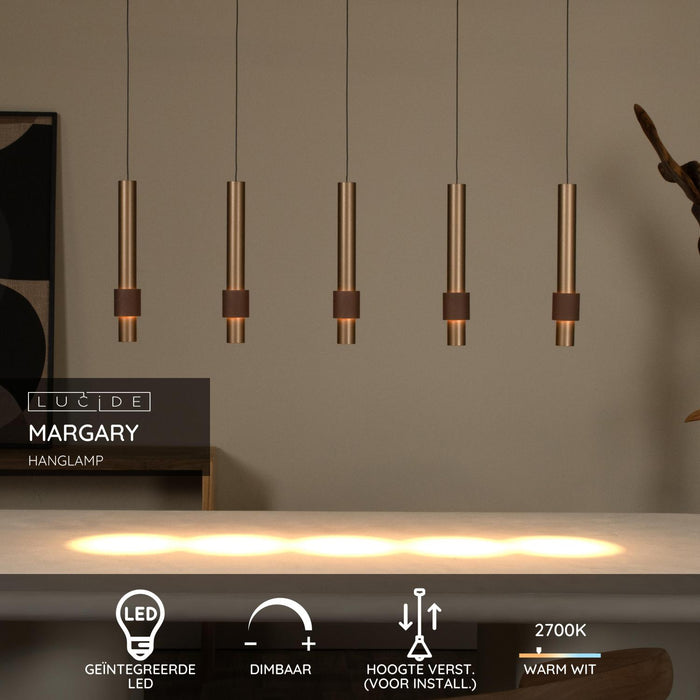 Lucide MARGARY Hanglamp - Koffie