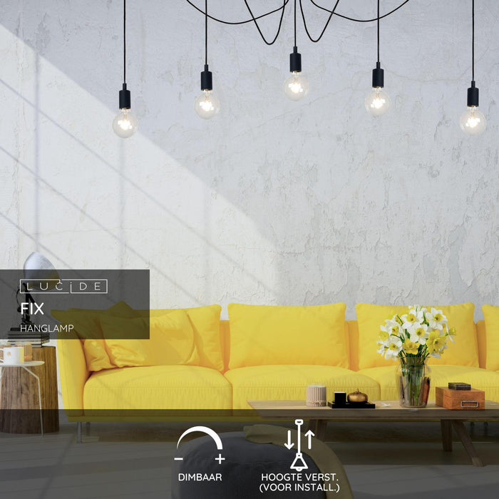 Lucide FIX Hanglamp - Zwart