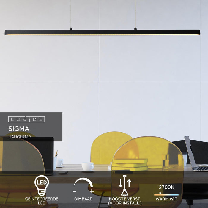 Lucide SIGMA Hanglamp - Zwart