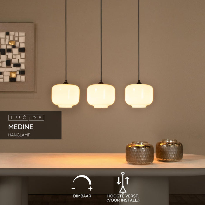 Lucide MEDINE Hanglamp - Opaal