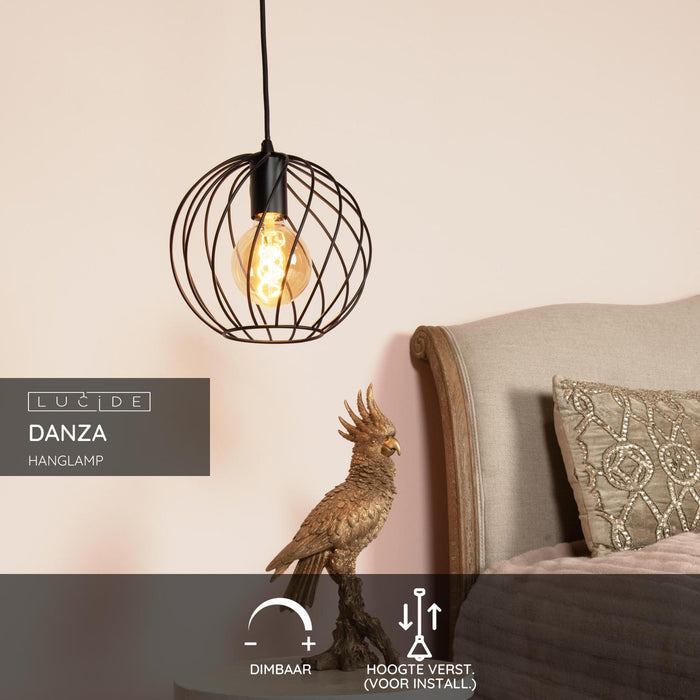 Lucide DANZA Hanglamp - Zwart