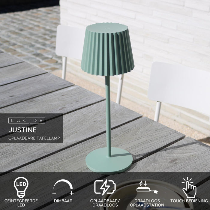 Lucide JUSTINE Tafellamp - Groen