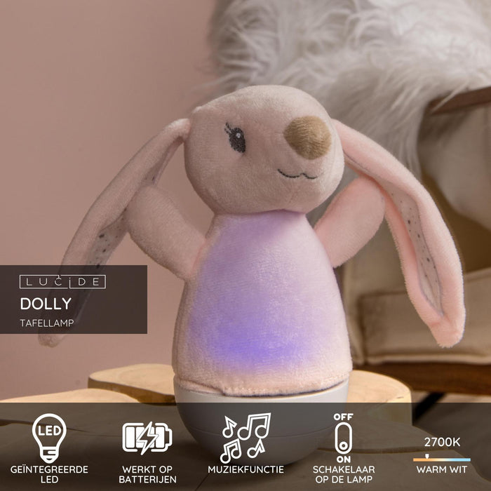 Lucide DOLLY Tafellamp - Roze