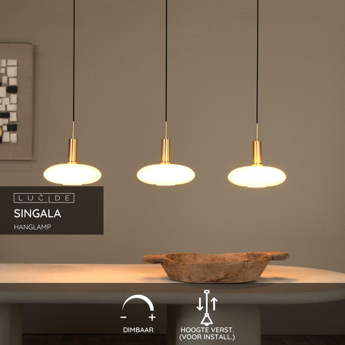 Lucide SINGALA Hanglamp - Mat Goud | Messing