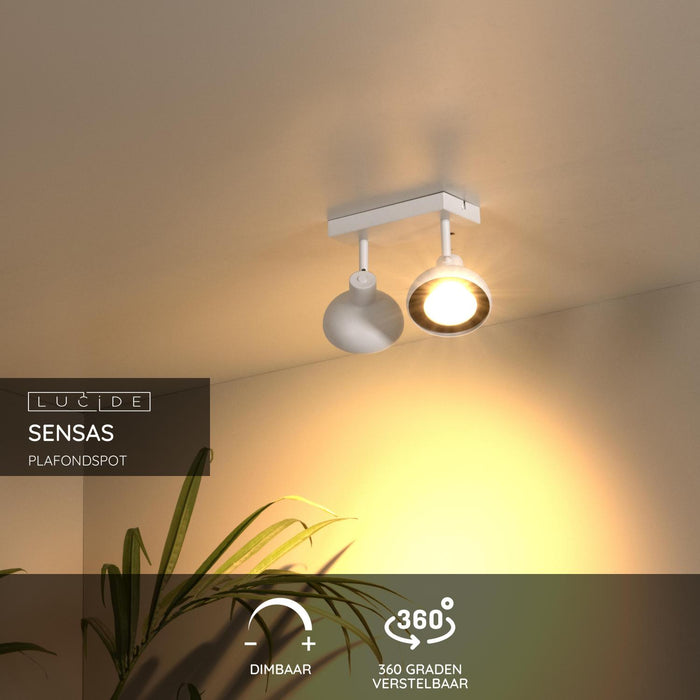 Lucide SENSAS Plafondspot - Wit