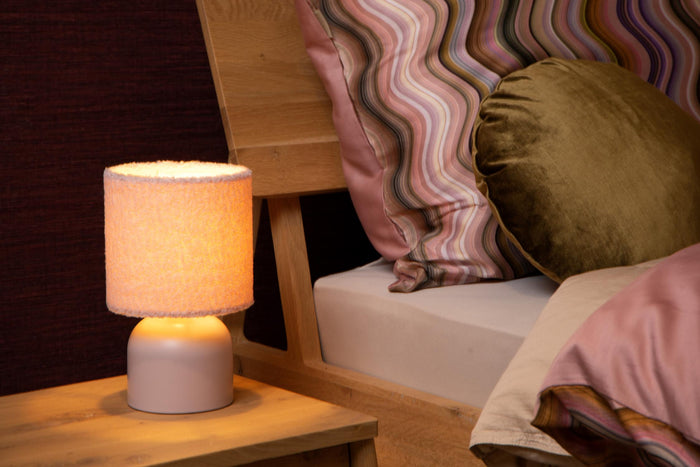 Lucide WOOLLY Tafellamp - Roze