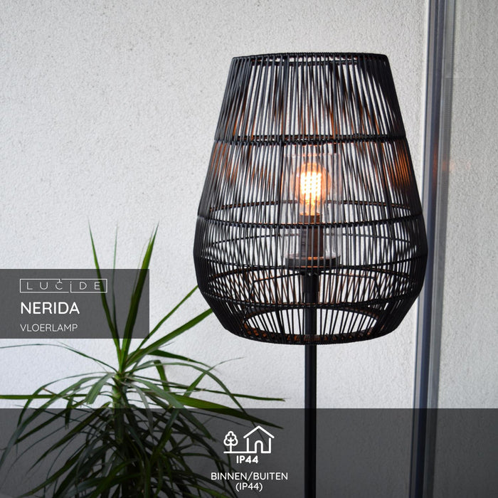 Lucide NERIDA Vloerlamp - Zwart
