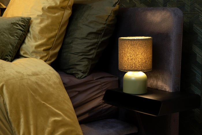 Lucide WOOLLY Tafellamp - Groen