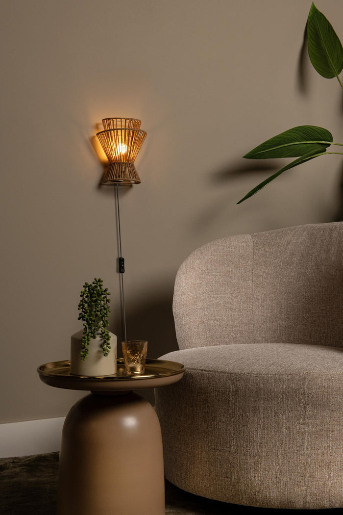 Lucide TASMAN Wandlamp - Naturel