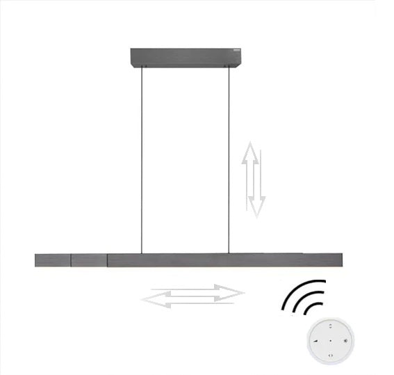 Neuhaus PURE® Hanglamp PURE MOTO-RISE e-Slide & e-Lift  Grey LED incl.